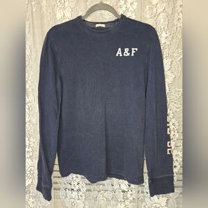 A&F Abercrombie & Fitch Long Sleeve Mens Shirt, Muscle, Medium